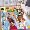 Floor Mat Soft Flannel Rug Non Slip Absorbent Mat for Bathroom Bedroom Home Decor C Cardcaptor S Sakura Cartoon