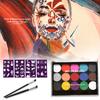 15 цветов краска для тела макияж пигмент для рисования на лице с кисточкой детский макияж для вечеринки по телу