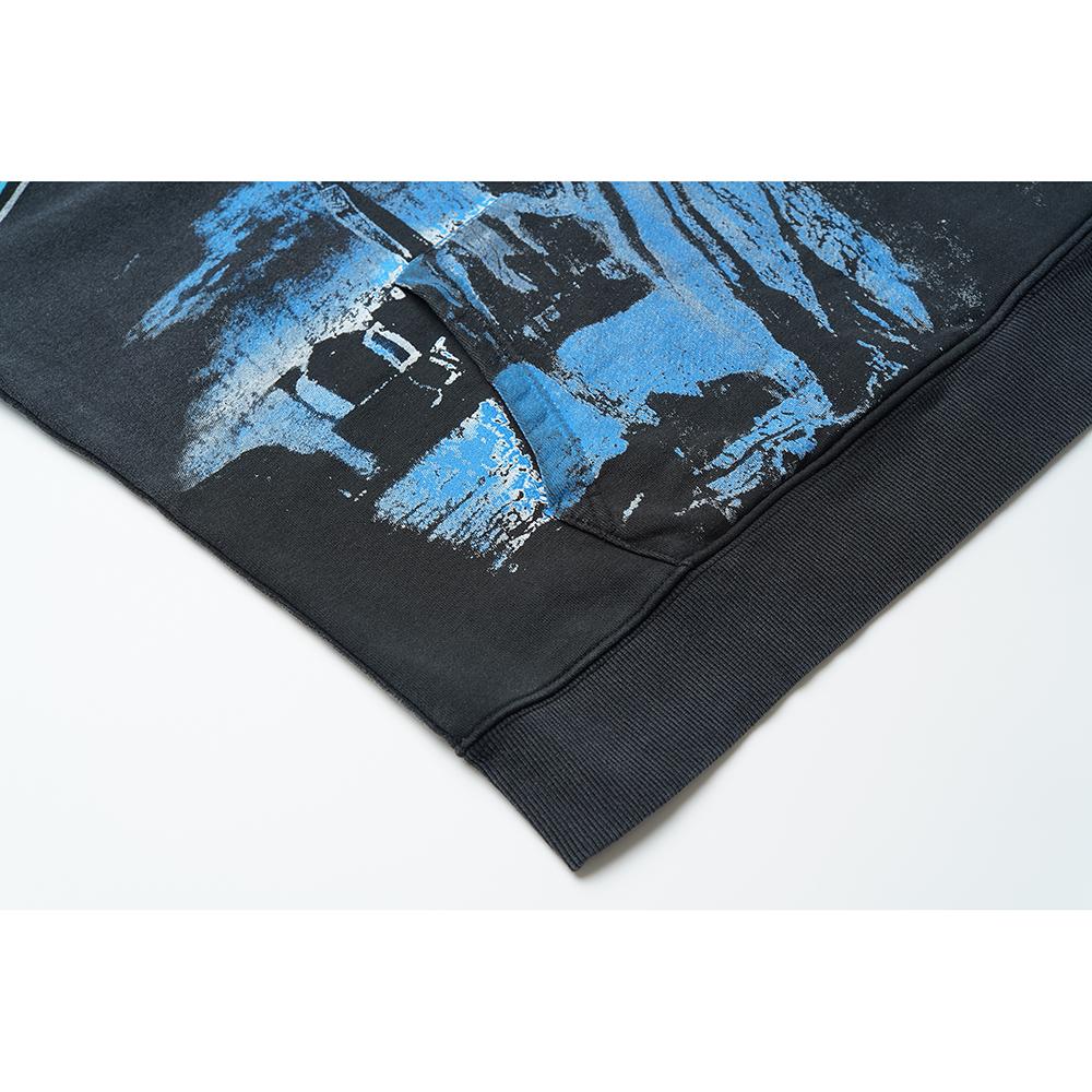 V119 Vale Forever Valley Statue of Liberty Hoodie Men's and Women's Wash Water to Make High-quality Pure Cotton Hoodies and Sweatshirts