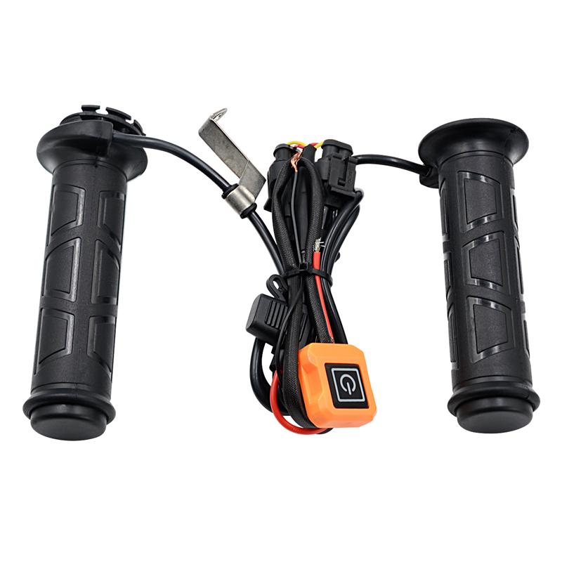 LMoDri 12 В мотоциклетная ручка с подогревом для электронного велосипеда электрические ручки с подогревом трехуровневый термостат переключатель 22 мм руль ручной