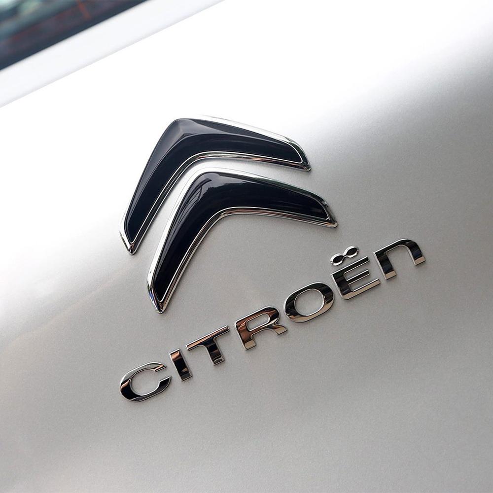 ASY1 Car Front Grille Badge Sticker Car Body Trunk Decoration Sticker For Citroen C1 C2 C4L VTS C-ELYSEE C5X C3 Aircross C4 Picasso