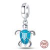 New In Original Charm Copper Ocean Series Sea Turtles Charms Beads Fit 3Mm Original Bracelet For Women Diy Fine Jewelry Gift