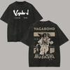 Washed Tee Anime Vagabond Miyamoto Musashi Washed T-shirt Vintage Oversized Clothes Year Round Clothing Unisex Couples Soft Short Sleeve Oversize