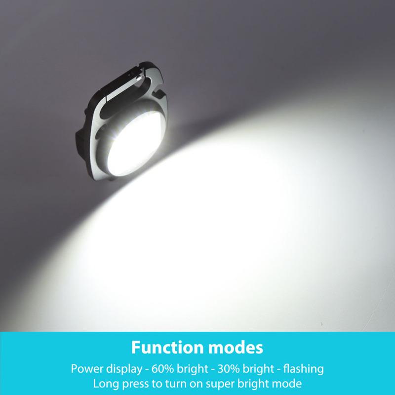 Mini Led Keychain Lights Multifunctional Portable Outdoor Cob Working Lamp Flashlight With Strong