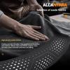 Car Suede Carbon fiber Leather Steering Wheel Cover For Mitsubishi Outlander Pajero Asx Lancer EX Evolution L200 Triton RALLIART