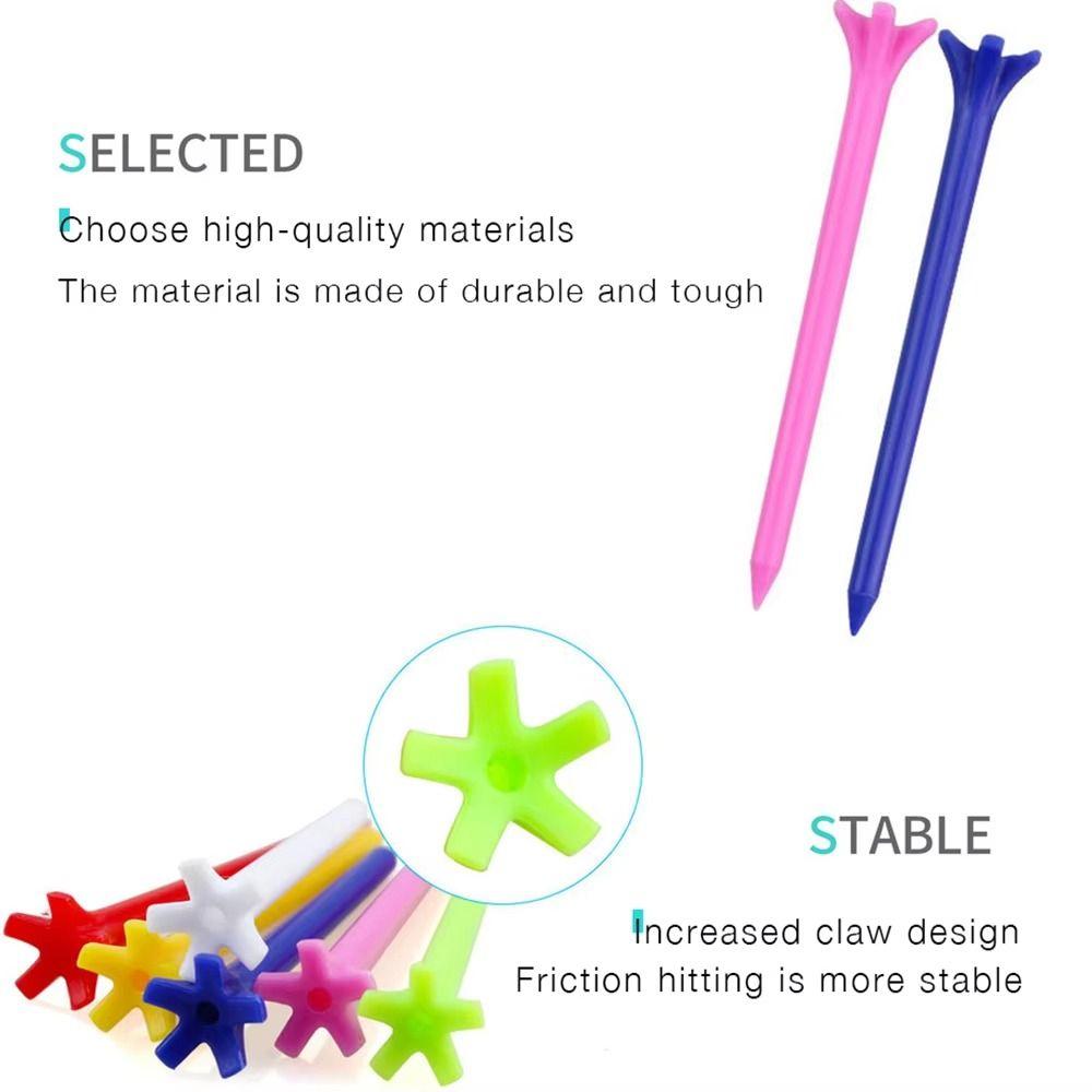 100Pcs Improved Durability Golf Ball Holder Plastic Golf Seats Golf Tee Set Golf Accessories