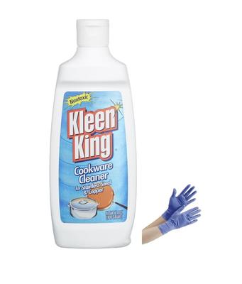 Средство для мытья посуды Vita Craft, Clean King Liquid, Профессиональное, для кастрюль, сковородок и кухонь. Включает многоразовую бутылку и stainless steel ni
