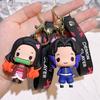 Cute Demon Slayer Keychain Tanjiro Nezuko Inosuke Figurine Gift For Backpacks