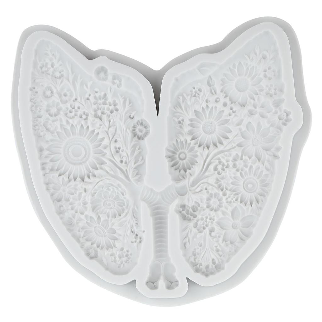 Силиконовая форма для человеческих органов Легкое Сердце Мозг Череп Скелет Формы для мастики Инструменты для украшения торта Топпер для кексов Конфеты Сахарная мастика Полимерная глина