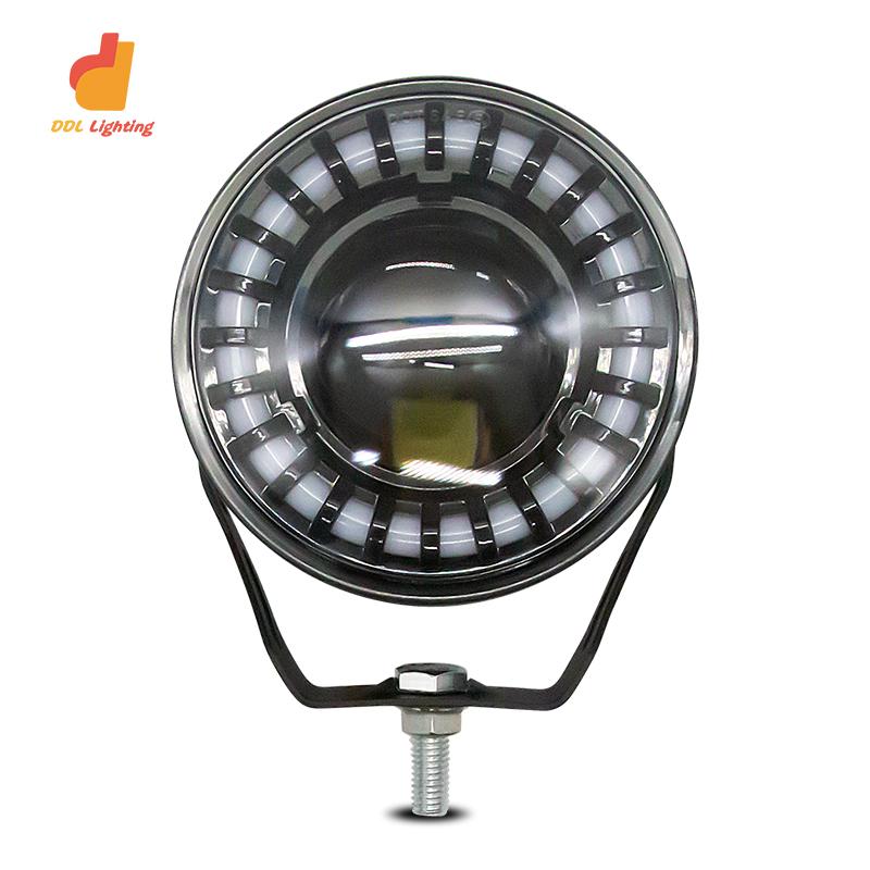 Dual Color Led Working Lamp 12V/24V IP67 Round Spotlights LED Driving Lights Off-road Work Lights for SUV Motorcycle Vehicle