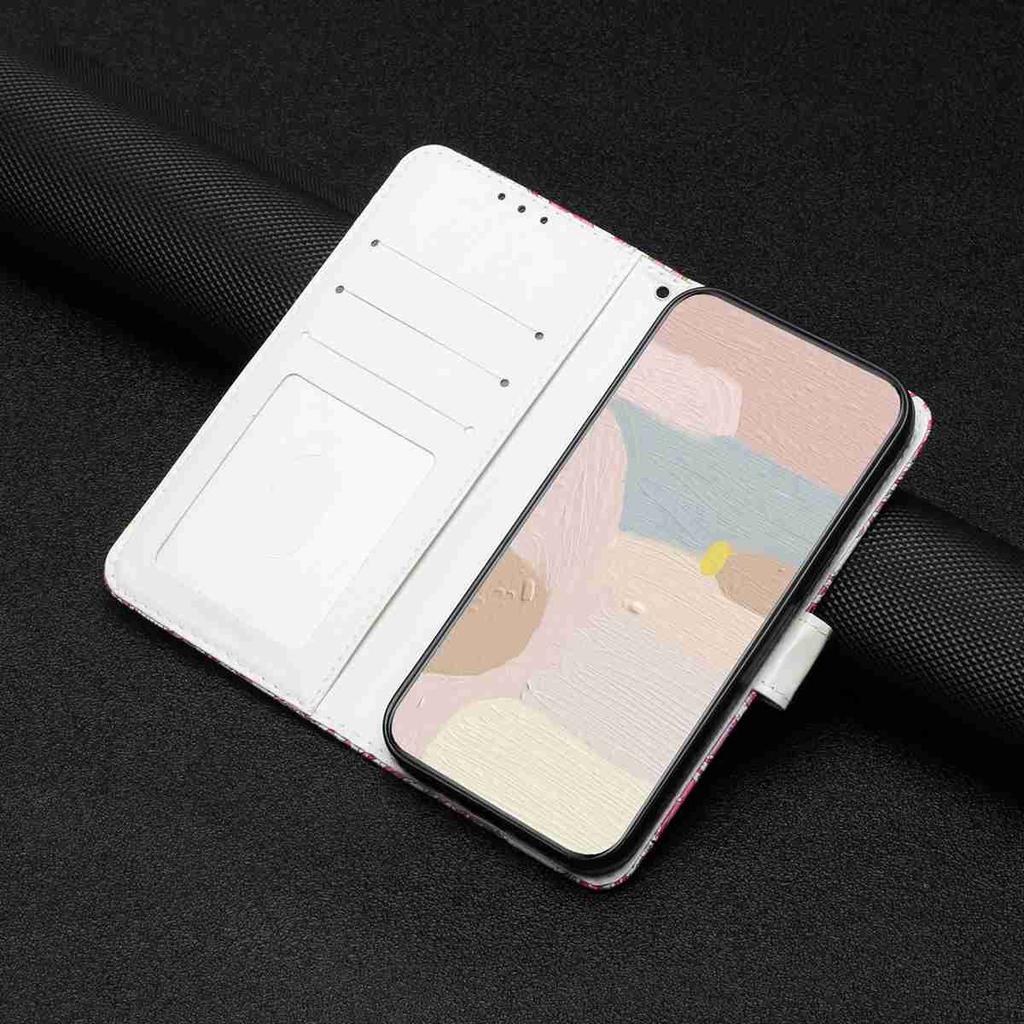 Purple Flowered Butterfly Shockproof Card Slots PU Leather Wallet Case for iPhone,Samsung,Huawei,Xiaomi,Moto,Tecno,Google,Nokia,Oppo,ZTE,Blackview...