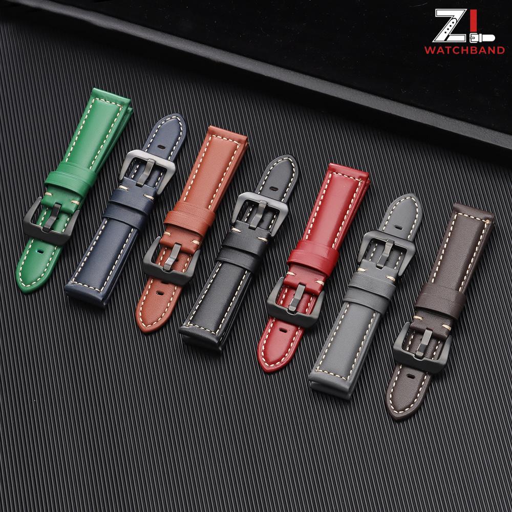 Vintage Stitching Leather Watchband 18mm 20mm 22mm 24mm Cowhide Watch Strap for Men Women Sport Business Replacement Bracelet