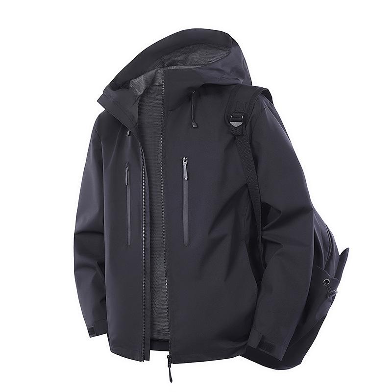 Мужская повседневная куртка с капюшоном для активного отдыха - пальто осень/зима