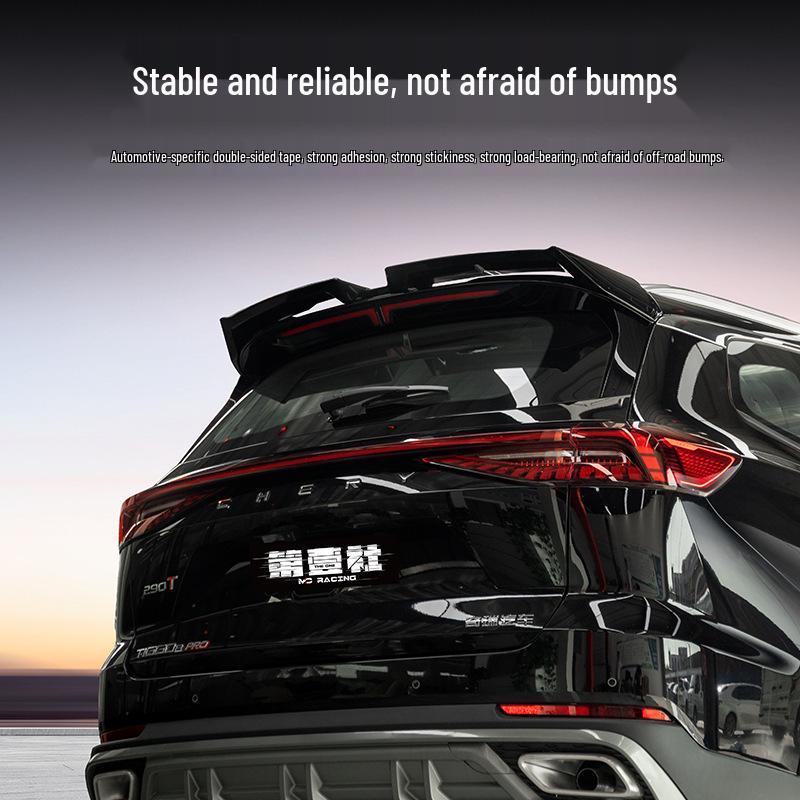 Задний спойлер MC Diffuser для Tiggo 8 Pro/8 Plus Max, глянцевый черный.