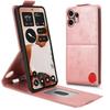 For Nothing CMF Phone 2 Pro Stand Case Magnetic Clasp Vertical Flip Leather Phone Cover with Card Holder