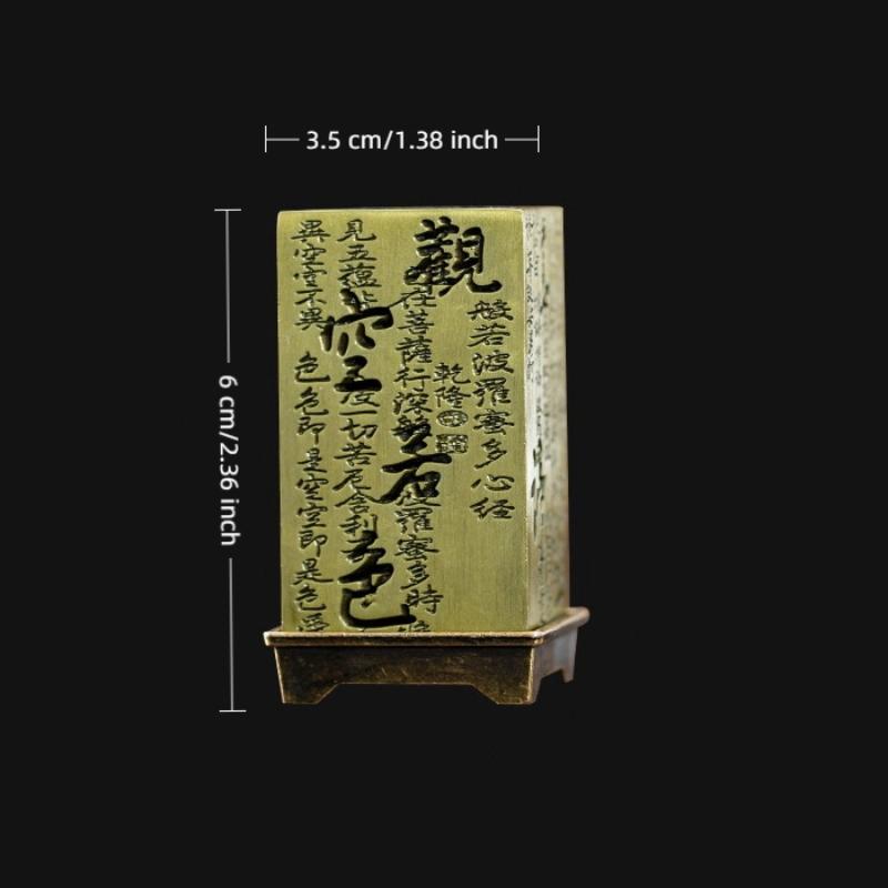 Alloy Censer Incense Holder Square Vertical Incense Burner Indoor Aromatherapy Home Ornament Chinese Incense Burners