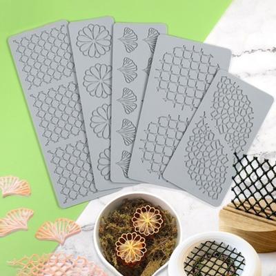 Кружевная силиконовая форма для помадки, лист гинкго, легко чистится, безопасная, прочная форма для помадки для художественных кондитерских изделий