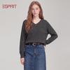 Женский деконструированный вязаный пуловер Esprit с V-образным вырезом