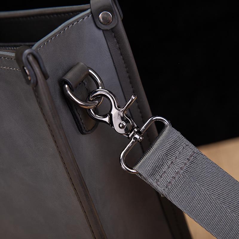 Мужская сумка через плечо Business Commuter Messenger Bag 14 дюймов Компьютерная сумка Швейный износостойкий портфель
