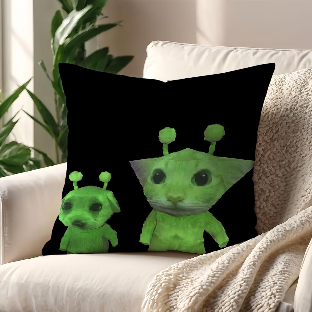 Airdays Кошка Мем Милый наволочка Декор Комната Магазин Автомобиль Лучший Домашний Офис Кофейная Подушка Диван Печать Нордическая Простота Хит