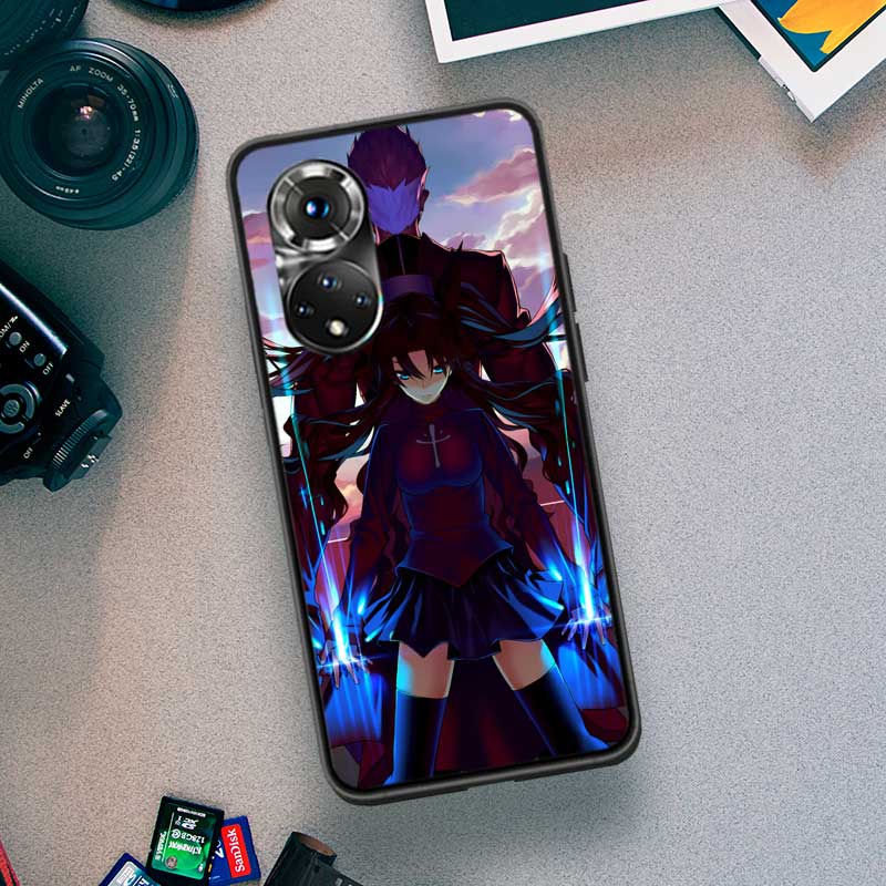 Cartoon Fate Stay Night Saber Phone Case For Huawei P Smart 2021 Y5 Y6 Y7 Y9 Honor 50 20 Pro 10 10I 9 9X Y9S 8 8A 8X 8S 7S Cover