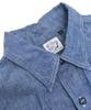 Oeoseullou Relax Fit Chambray Work Shirt - Blue