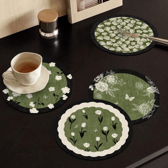 Heat Insulation Mats, Wear-Resistant Stain-Proof Placemat, Anti-Scalding Kitchen Dining Protector for Tabletop Home Kitchen Bar