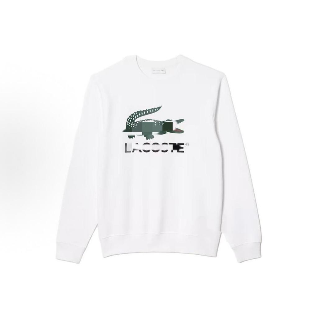 Men's Cross-Border Fish Logo Sweatshirt - Casual Cotton Round Neck