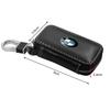 BAAR1 Car Sticker 2026 1Pcs Leather Emblem Car Key Case Keychain Zipper Key Case Bag For BMW M M3 M5 M6 M2 E46 E90 E60 F10 F30 E39 E36