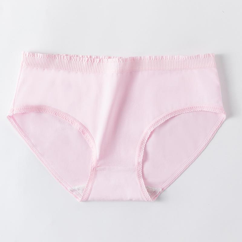 Women's Cotton Underwear Summer Waist Sexy Lace Comfortable Antibacterial Breathable Physiological Pants Girl Style Briefs
