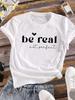 (Asian Size) Women watercolor trend cue 90s Clothing Casual Tees Top Short Sleeve T Shirt tee Fashion Print Ladies Female Graphic T-shirts