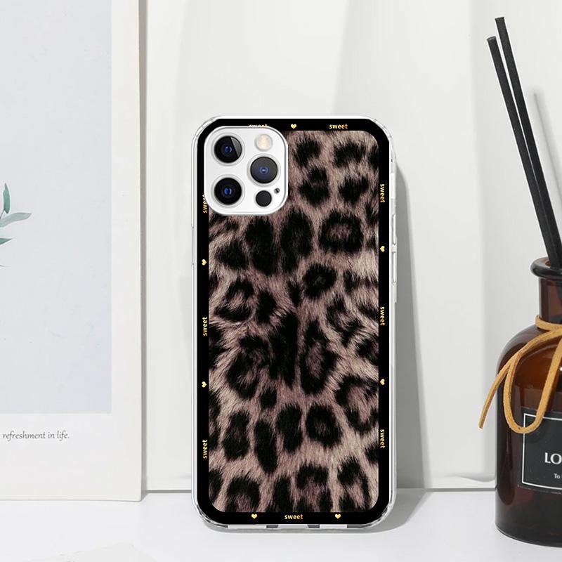 Animal Leopard Print Phone Case For Iphone 17 Air 16 15 Plus 16E 14 Pro Max 13 Mini 12 11 7 8 SE Fundas Soft Back Cover 17 Air 1