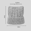 Мультяшные кошачьи ушки Толстая вязаная шапка Женская шапка из шерсти с бантом Теплая шапка