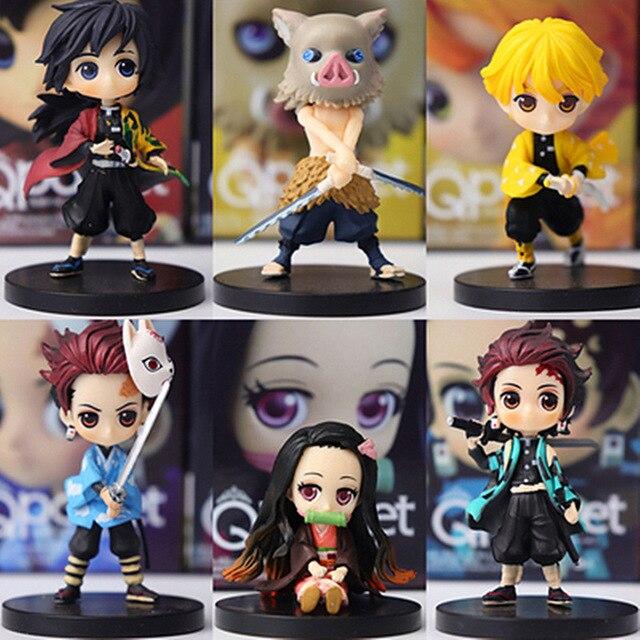 Demon Slayer Anime Figure Kochou Shinobu Figure Kimetsu No Yaiba Kamado Tanjirou Action Figure Agatsuma Zenitsu Figure