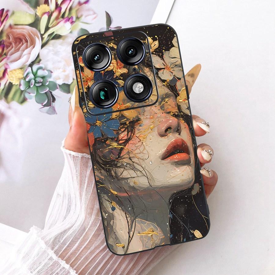 For Motorola Signature 6.8'' Case Cute Cat Cartoons Pattern Soft Silicone TPU Funda For MotoX70 Air Pro Signature Back Covers