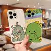 Чехол для телефона Feilin с милым динозавром для Samsung Galaxy S20 FE 5G A52 iPhone 11 Xiaomi Redmi VIVO OPPO Realme Huawei Infinix Ultra Slim Hard Cover