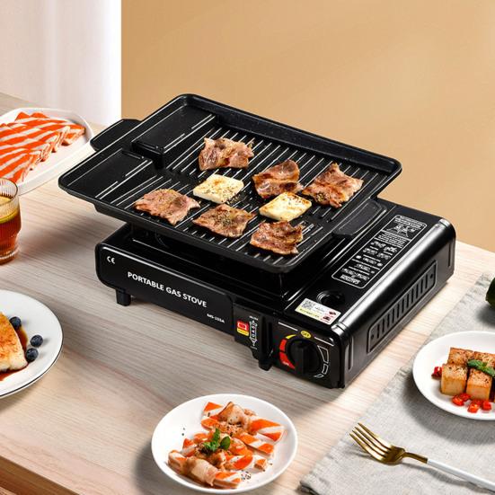 Camping Stove Outdoor Cooking Burner High-Temperature Resistant Travel Use 2900W BBQ Butane Gas Burner Stove