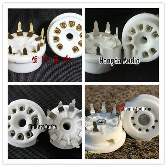 Dawn Nine-Pin Ceramic Tube Socket PCB for 12AX7/12AU7/6N11/6N3