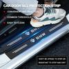 New Carbon Fiber Car Door Sill Protector Stickers For BMW M E46 E90 E60 F30 E39 F10 F20 E87 E36 F20 F30 1 2 3 5 7 Series X1