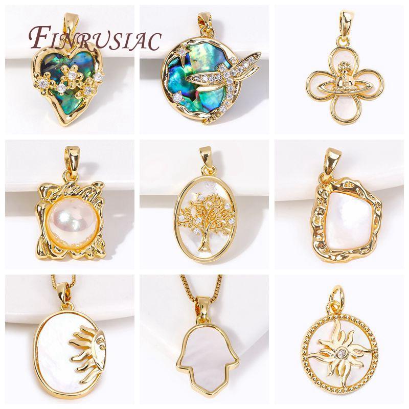 18K Gold Plated Elizabeth Queen Pendant Brass Metal Ancient Rome Coin Charms For DIY Jewelry Making Earring Necklace Accessories
