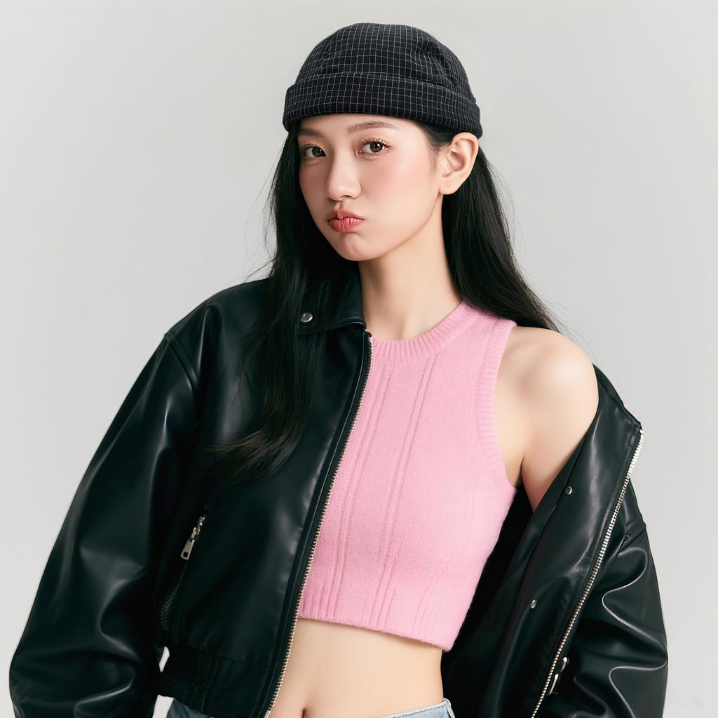 Кепка Clape Roll с клетчатым козырьком без полей, Модная кепка, Узор, Панама, Шляпа, Стильная, Круглая, Легкая, Унисекс, Для улицы, Кепка, Уникальная, Мужская