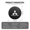 Carbon Fiber Car Cup Pad Interior Styling Coaster for Mitsubishi Triton L200 Xpander Pajero Sport Auto Accessories