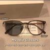 2025 Color Changing Myopia Glasses for Women Men Retro Round Anti Blue Light Near Sight Glasses Ultra Light Diopter Eyeglasses