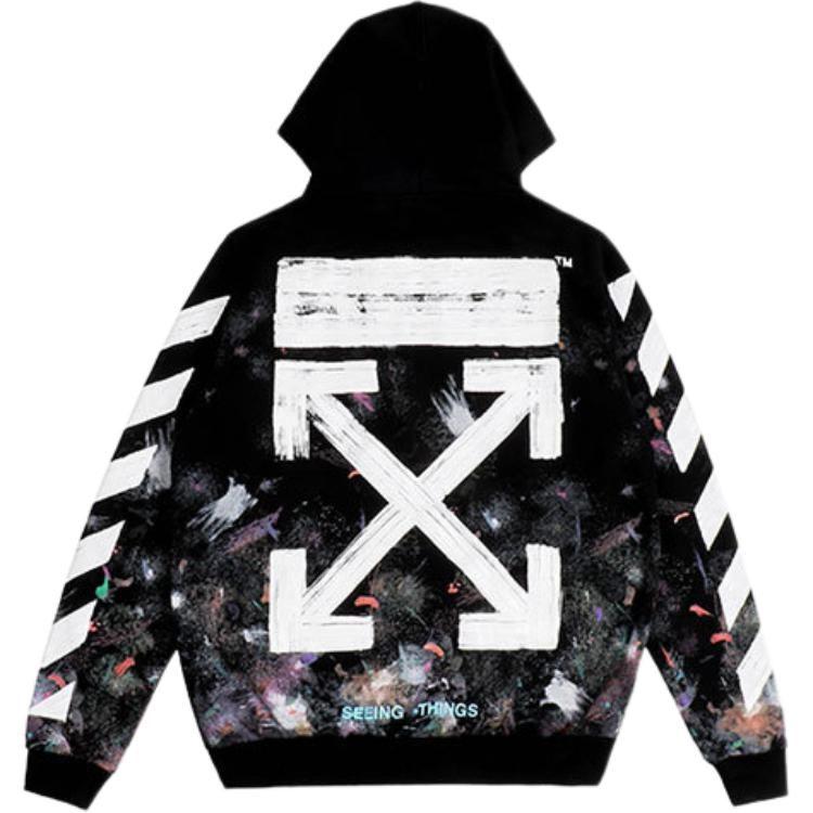 OFF WHITE Толстовка на молнии с принтом 'Galaxy', brushed OMBB003G20JER0019901
