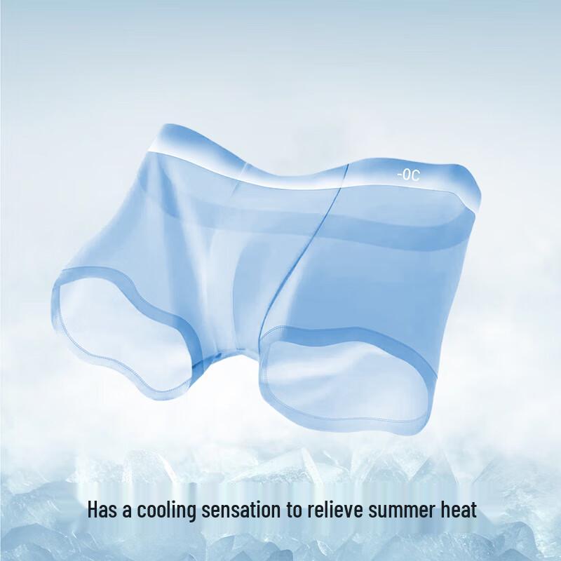 JOAE Мужские охлаждающие боксеры-брифы из ледяного шелка, 5 штук