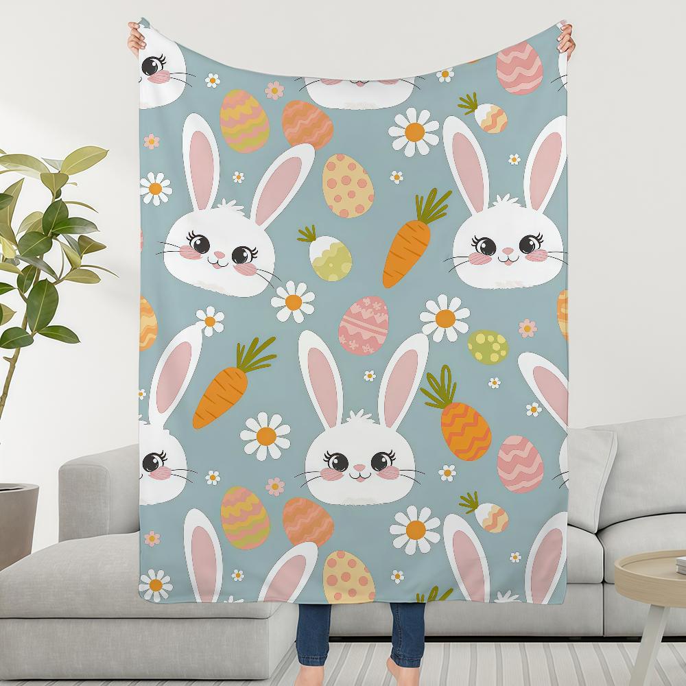 Blanket Throw Super Cosy Plush Living Ostern Room Sofa Couch Childish Birthday Easter Gifts