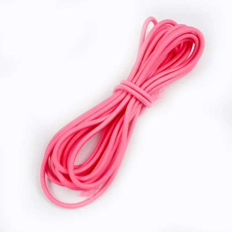5/10/20 м 4 мм Многоцветная эластичная лента Круглая резинка для волос Банджи Шнурок для шляпы Резинки Одежда Пружинный шнур Швейная косая бейка