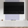 Set of Self-Adhesive Tiles Geometric Pattern with Flowers 9x30x30 cm