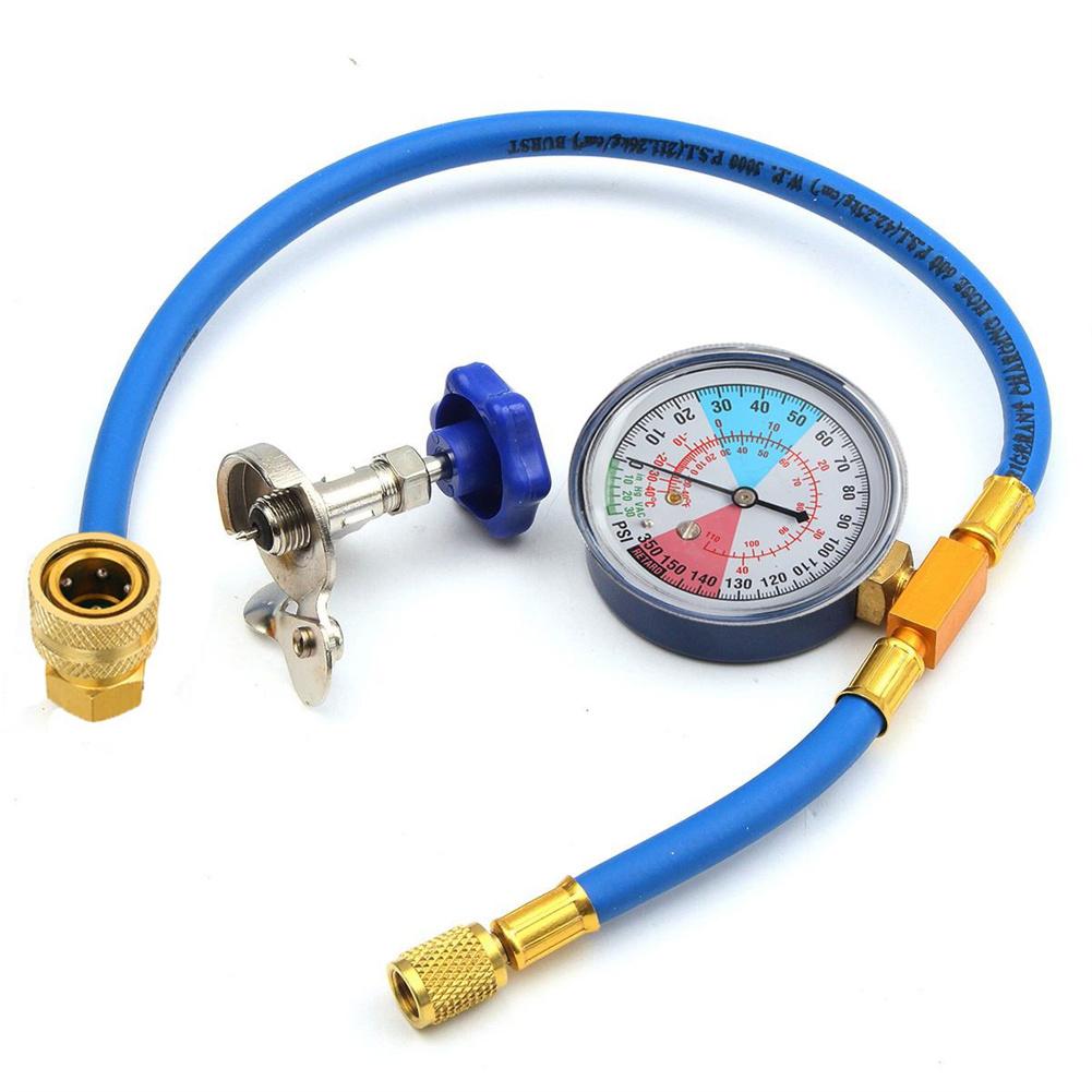 R134a Car Air Conditioning Refrigerant Charging Hose Pressure Tools Conditioning Quick Gauge Air With Car Coupler P1m6