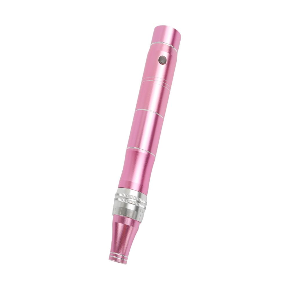 Rechargeable Rose Electric Microneedle Pen for Skin Rejuvenation and Hyaluronic Acid Treatment.